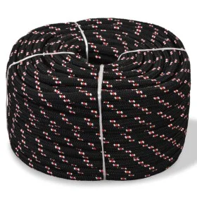 Cuerda marina de polipropileno 10 mm 50 m negra de vidaXL, Sogas y cuerdas metálicas - Ref: Foro24-91286, Precio: 23,17 €, De...