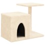 Rascador para gatos con postes de sisal color crema 50,5 cm en Mobiliario para gatos | Comprar online en Foru.es