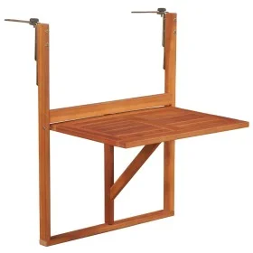 Hanging balcony table solid acacia wood 64.5x44x80 cm by vidaXL, Garden tables - Ref: Foro24-44118, Price: 54,20 €, Discount: %