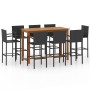 Conjunto de bar para jardín 9 piezas negro de , Conjuntos de jardín - Ref: Foro24-3068020, Precio: 657,70 €, Descuento: %