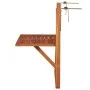 Hanging balcony table solid acacia wood 64.5x44x80 cm by vidaXL, Garden tables - Ref: Foro24-44118, Price: 54,20 €, Discount: %