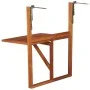 Hanging balcony table solid acacia wood 64.5x44x80 cm by vidaXL, Garden tables - Ref: Foro24-44118, Price: 54,20 €, Discount: %