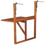 Mesa de balcón colgante madera de acacia maciza 64,5x44x80 cm de vidaXL, Mesas de jardín - Ref: Foro24-44118, Precio: 52,13 €...