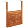 Mesa de balcón colgante madera de acacia maciza 64,5x44x80 cm de vidaXL, Mesas de jardín - Ref: Foro24-44118, Precio: 54,20 €...