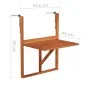 Hanging balcony table solid acacia wood 64.5x44x80 cm by vidaXL, Garden tables - Ref: Foro24-44118, Price: 54,20 €, Discount: %