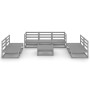 Muebles de jardín 8 piezas gris madera de pino maciza de , Conjuntos de jardín - Ref: Foro24-3075426, Precio: 517,83 €, Descu...
