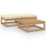 Juego de muebles de jardín 3 pzas y cojines madera maciza pino de , Conjuntos de jardín - Ref: Foro24-3076287, Precio: 185,61...