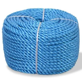 Cuerda trenzada de polipropileno 12 mm 100 m azul de vidaXL, Sogas y cuerdas metálicas - Ref: Foro24-91306, Precio: 44,09 €, ...