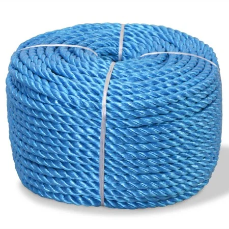 Cuerda trenzada de polipropileno 12 mm 100 m azul de vidaXL, Sogas y cuerdas metálicas - Ref: Foro24-91306, Precio: 44,09 €, ...
