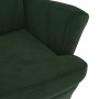 Sillón orejero y taburete de terciopelo verde oscuro de , Sillones - Ref: Foro24-3115933, Precio: 294,20 €, Descuento: %