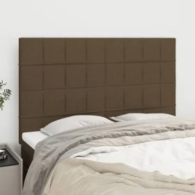 Cabeceros 4 unidades tela marrón oscuro 72x5x78/88 cm de , Cabeceros y pies de cama - Ref: Foro24-3116333, Precio: 113,03 €, ...
