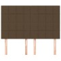 Cabeceros 4 unidades tela marrón oscuro 72x5x78/88 cm de , Cabeceros y pies de cama - Ref: Foro24-3116333, Precio: 108,13 €, ...
