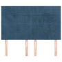 Cabeceros 4 unidades terciopelo azul oscuro 72x5x78/88 cm de , Cabeceros y pies de cama - Ref: Foro24-3116384, Precio: 76,69 ...