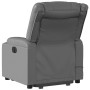 Sillón reclinable de masaje de pie cuero artificial gris en Sillones | Comprar online en Foru.es