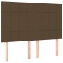 Cama box spring con colchón tela marrón oscuro 140x200 cm de , Camas y somieres - Ref: Foro24-3128528, Precio: 521,96 €, Desc...