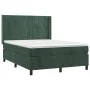 Boxspringbett mit dunkelgrüner Samtmatratze 140x200 cm von , Betten und Lattenroste - Ref: Foro24-3132684, Preis: 517,14 €, R...