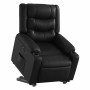 Sillón reclinable y elevable eléctrico cuero sintético negro en Sillones | Comprar online en Foru.es