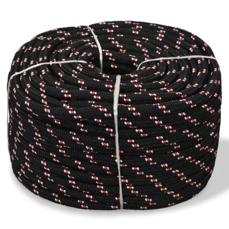 Cuerda marina de polipropileno 6 mm 100 m negra de vidaXL, Sogas y cuerdas metálicas - Ref: Foro24-91284, Precio: 19,57 €, De...