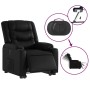 Sillón reclinable y elevable eléctrico cuero sintético negro en Sillones | Comprar online en Foru.es