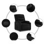 Sillón reclinable y elevable eléctrico cuero sintético negro en Sillones | Comprar online en Foru.es