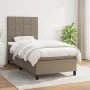 Box spring bed with taupe gray fabric mattress 90x200 cm by , Beds and slatted bases - Ref: Foro24-3141749, Price: 364,62 €, ...