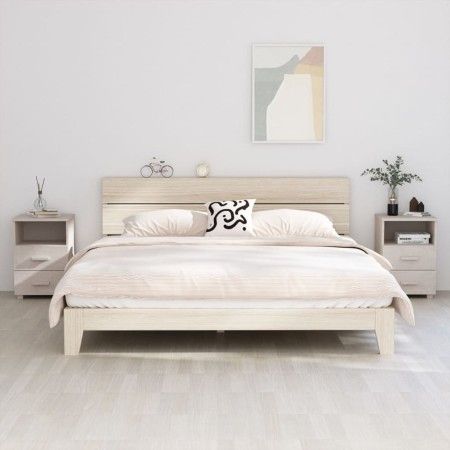 Mesitas de noche 2 uds HAMAR pino macizo blanco 40x35x62 cm de vidaXL, Mesitas de noche - Ref: Foro24-340417, Precio: 97,49 €...