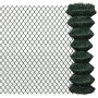 Green steel wire mesh fence 1.25x15 m by , fence panels - Ref: Foro24-140345, Price: 59,22 €, Discount: %