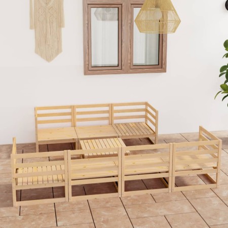 Juego de muebles de jardín 8 piezas madera maciza de pino de , Conjuntos de jardín - Ref: Foro24-3075369, Precio: 456,96 €, D...