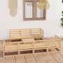 Juego de muebles de jardín 8 piezas madera maciza de pino de , Conjuntos de jardín - Ref: Foro24-3075369, Precio: 456,96 €, D...