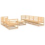 Juego de muebles de jardín 8 piezas madera maciza de pino de , Conjuntos de jardín - Ref: Foro24-3075369, Precio: 456,96 €, D...