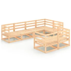Juego de muebles de jardín 7 piezas madera maciza de pino de , Conjuntos de jardín - Ref: Foro24-3075644, Precio: 367,38 €, D...