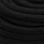 Black polyester work rope 25 mm 50 m by , Ropes and metal cords - Ref: Foro24-152844, Price: 141,00 €, Discount: %