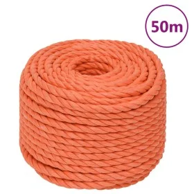 Cuerda de trabajo polipropileno naranja 24 mm 50 m de , Sogas y cuerdas metálicas - Ref: Foro24-152955, Precio: 94,15 €, Desc...