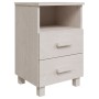Mesitas de noche 2 uds HAMAR pino macizo blanco 40x35x62 cm de vidaXL, Mesitas de noche - Ref: Foro24-340417, Precio: 97,49 €...
