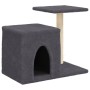 Rascador para gatos con postes de sisal gris oscuro 50,5 cm en Mobiliario para gatos | Comprar online en Foru.es