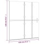 Mampara de ducha plegable ESG blanco 120x140 cm de , Puertas de ducha - Ref: Foro24-150739, Precio: 161,43 €, Descuento: %