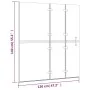 Mampara de ducha plegable ESG blanco 120x140 cm de , Puertas de ducha - Ref: Foro24-150739, Precio: 158,81 €, Descuento: %
