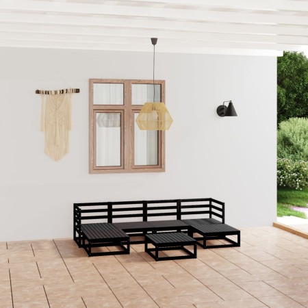 Juego de muebles de jardín 7 piezas madera maciza de pino de , Conjuntos de jardín - Ref: Foro24-3076073, Precio: 518,29 €, D...