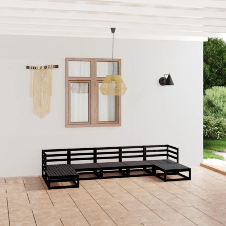 Juego de muebles de jardín 7 piezas madera maciza de pino de , Conjuntos de jardín - Ref: Foro24-3076078, Precio: 499,31 €, D...