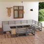 Juego de muebles de jardín 11 piezas madera maciza de pino de , Conjuntos de jardín - Ref: Foro24-3076211, Precio: 833,06 €, ...