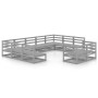 Juego de muebles de jardín 11 piezas madera maciza de pino de , Conjuntos de jardín - Ref: Foro24-3076211, Precio: 833,06 €, ...