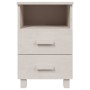 Mesitas de noche 2 uds HAMAR pino macizo blanco 40x35x62 cm de vidaXL, Mesitas de noche - Ref: Foro24-340417, Precio: 97,49 €...
