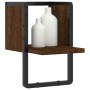 Estante de pared con barra marrón roble 20x25x30 cm de , Estantes y estanterías - Ref: Foro24-836277, Precio: 11,02 €, Descue...