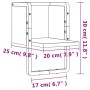 Estante de pared con barra marrón roble 20x25x30 cm de , Estantes y estanterías - Ref: Foro24-836277, Precio: 11,02 €, Descue...