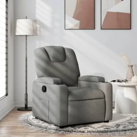 Sillón reclinable de tela gris oscuro de , Sillones - Ref: Foro24-372366, Precio: 205,47 €, Descuento: %