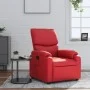 Sillón reclinable de cuero sintético rojo de , Sillones - Ref: Foro24-373439, Precio: 258,49 €, Descuento: %