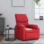 Sillón reclinable de cuero sintético rojo de , Sillones - Ref: Foro24-373439, Precio: 263,59 €, Descuento: %