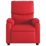 Sillón reclinable de cuero sintético rojo de , Sillones - Ref: Foro24-373439, Precio: 263,59 €, Descuento: %