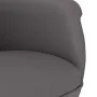 Sillón reclinable con reposapiés cuero sintético gris de , Sillones - Ref: Foro24-356647, Precio: 119,91 €, Descuento: %