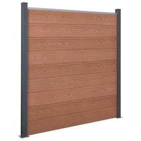 Juego de paneles de valla WPC marrón 180x186 cm de , Paneles de vallas - Ref: Foro24-3211826, Precio: 330,40 €, Descuento: %